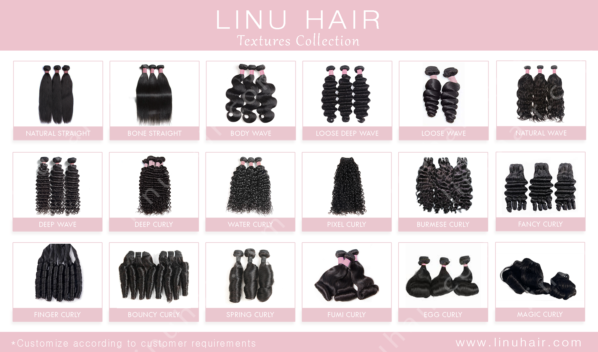 linu catalog hair textures